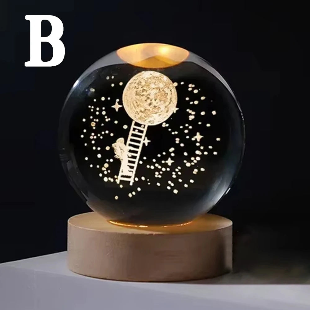 Solar System Crystal Ball Lamp