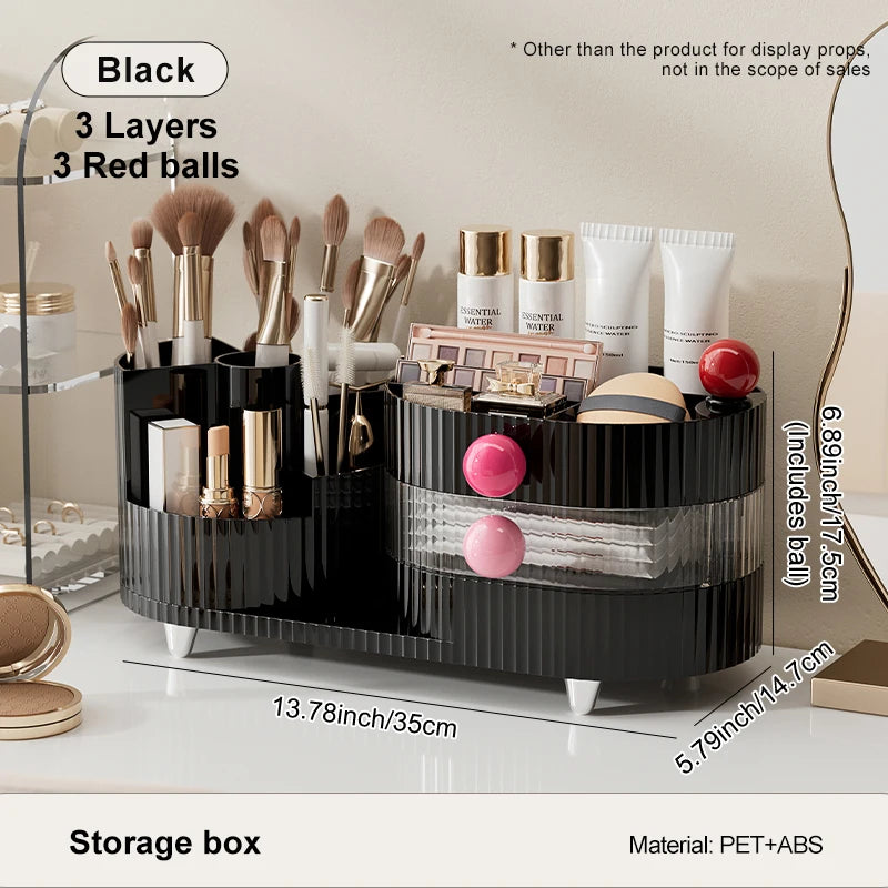 Rotating Makeup Organizer Case