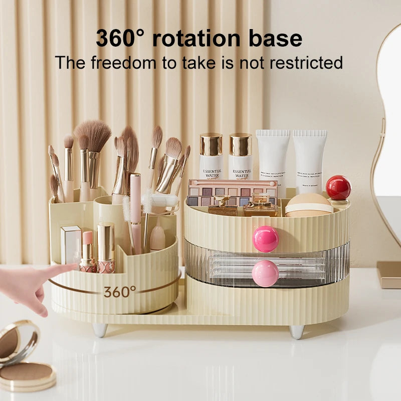 Rotating Makeup Organizer Case