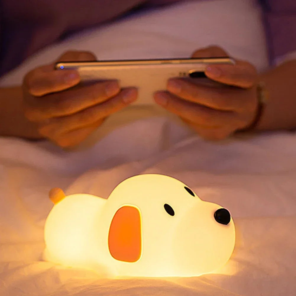 Cute Puppy Touch Night Light