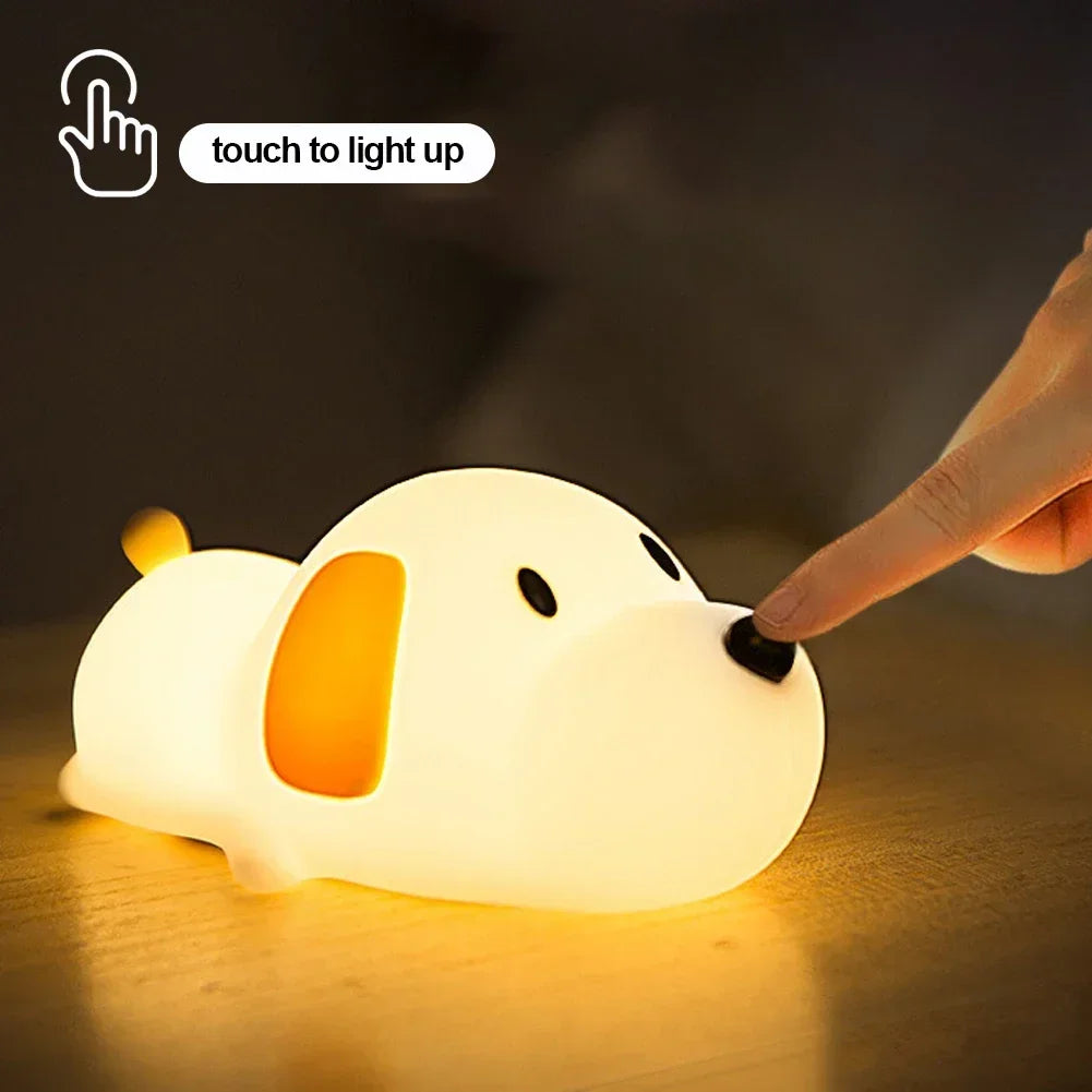 Cute Puppy Touch Night Light