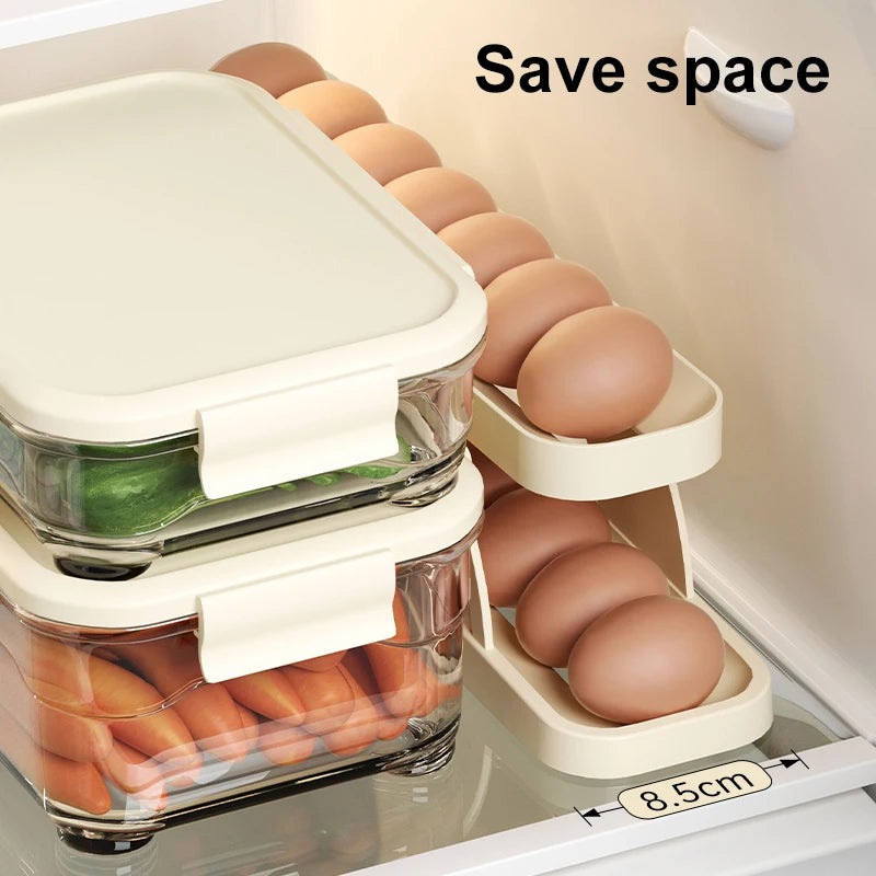 Slide-Out Automatic Egg Holder