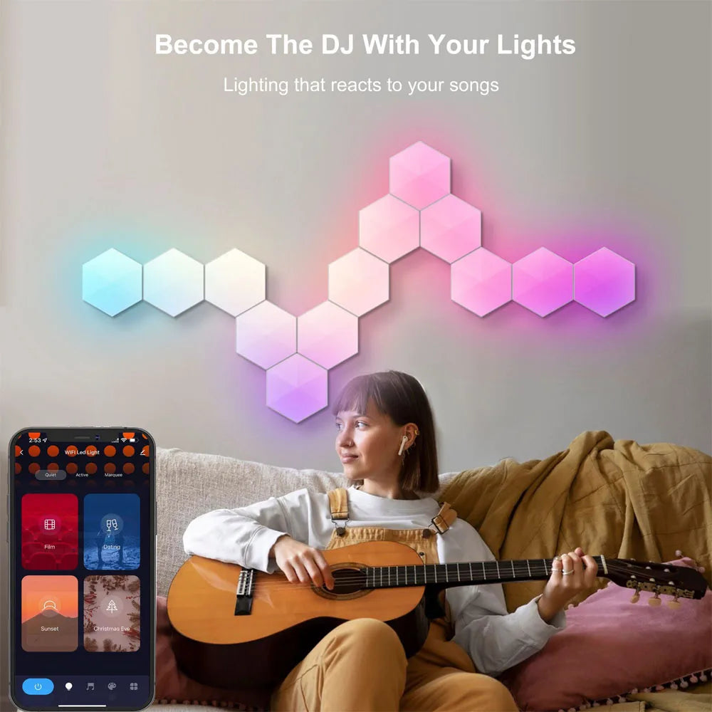 Tuya Smart Hexagon Wall Light