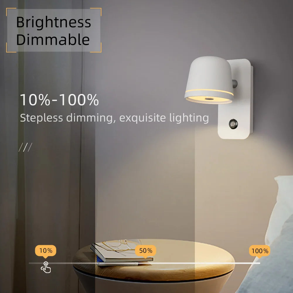 Dimmable Touch LED Wall Lamp