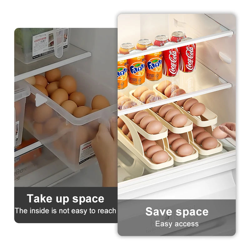 Slide-Out Automatic Egg Holder