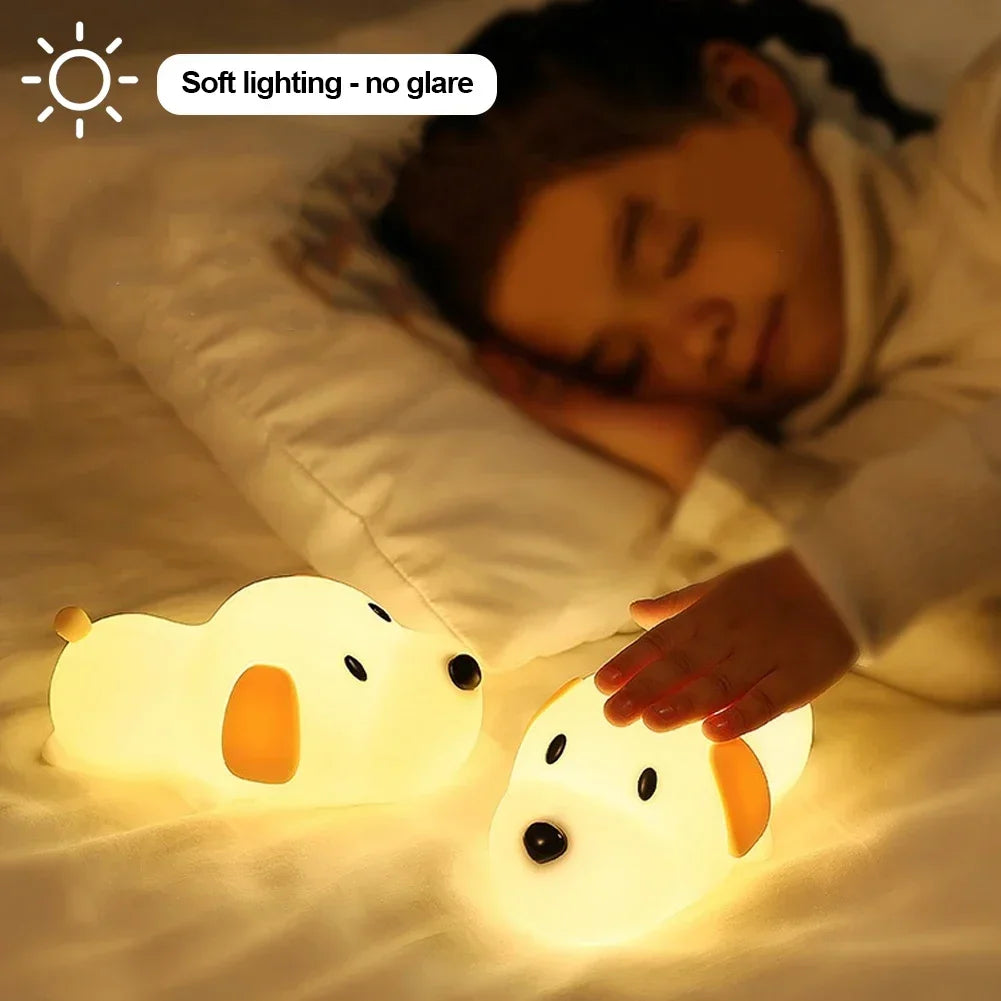 Cute Puppy Touch Night Light